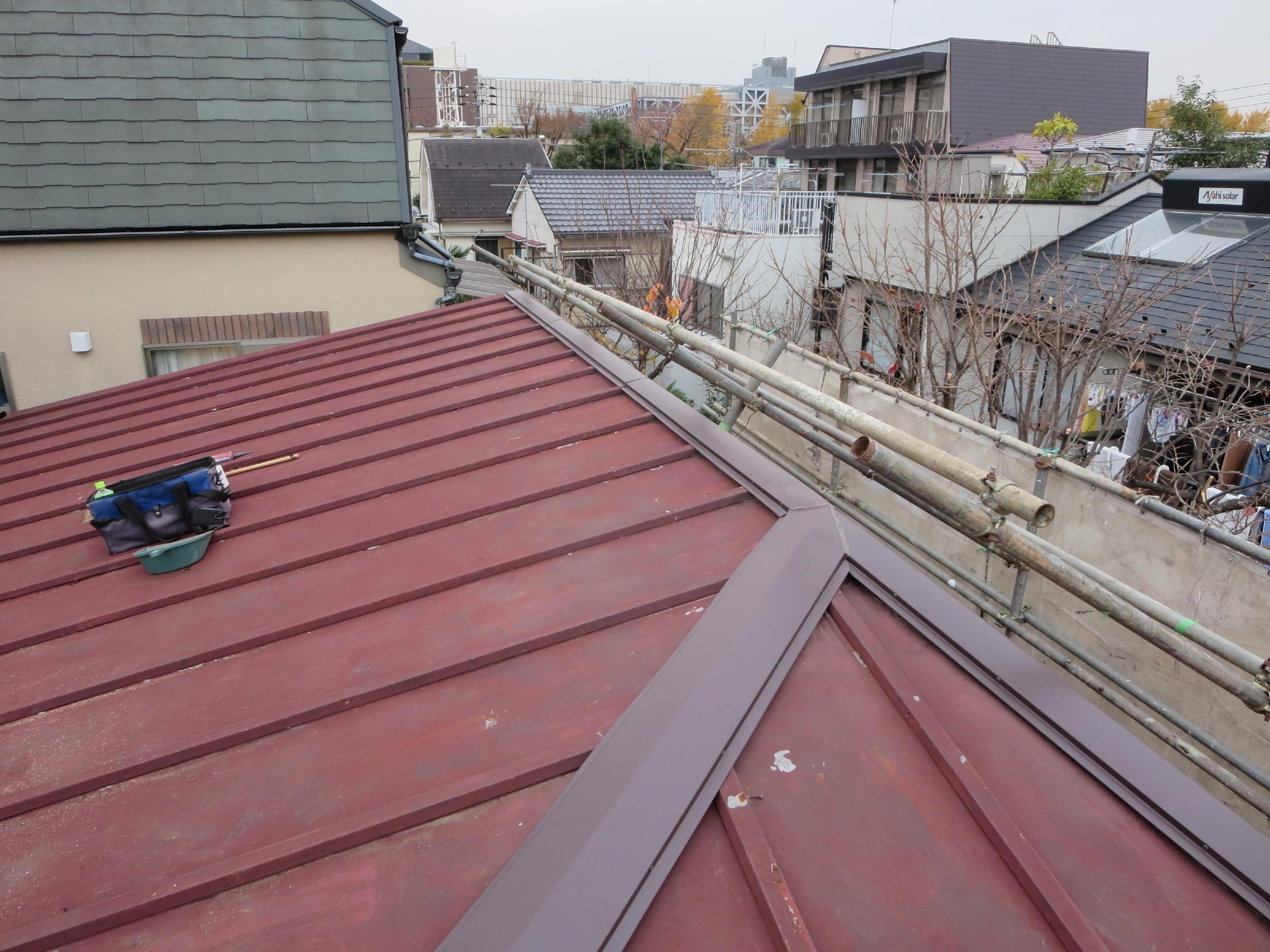 東京都 北区 屋根塗装 雨樋交換 雪止め取付 施工前